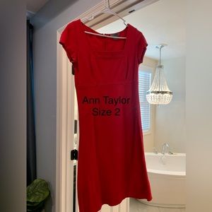 Ann Taylor red/pink dress